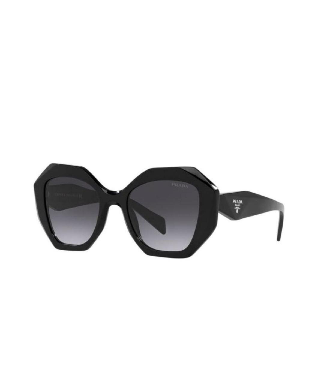 PRADA Черные пластиковые солнцезащитные очки, фото 2