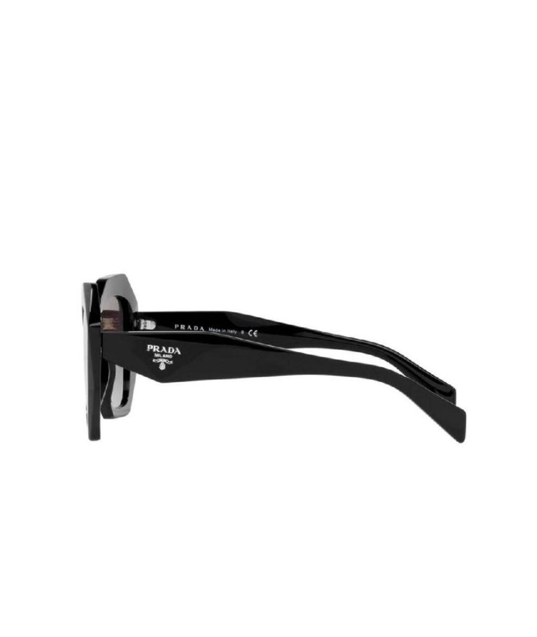PRADA Черные пластиковые солнцезащитные очки, фото 3