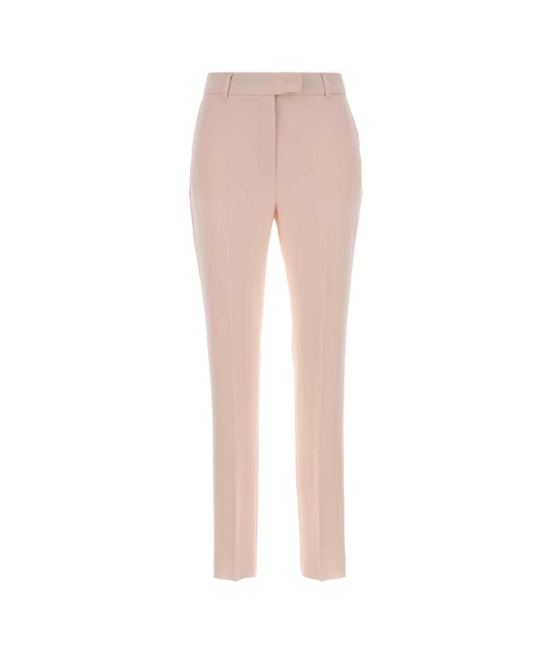MAX MARA Розовые полиэстеровые брюки узкие, фото 1