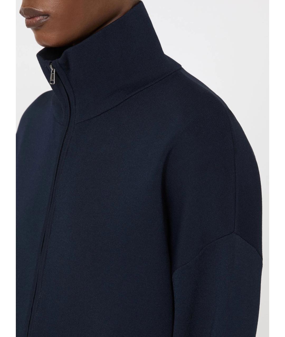 MAX MARA Синий вискозный кардиган, фото 5