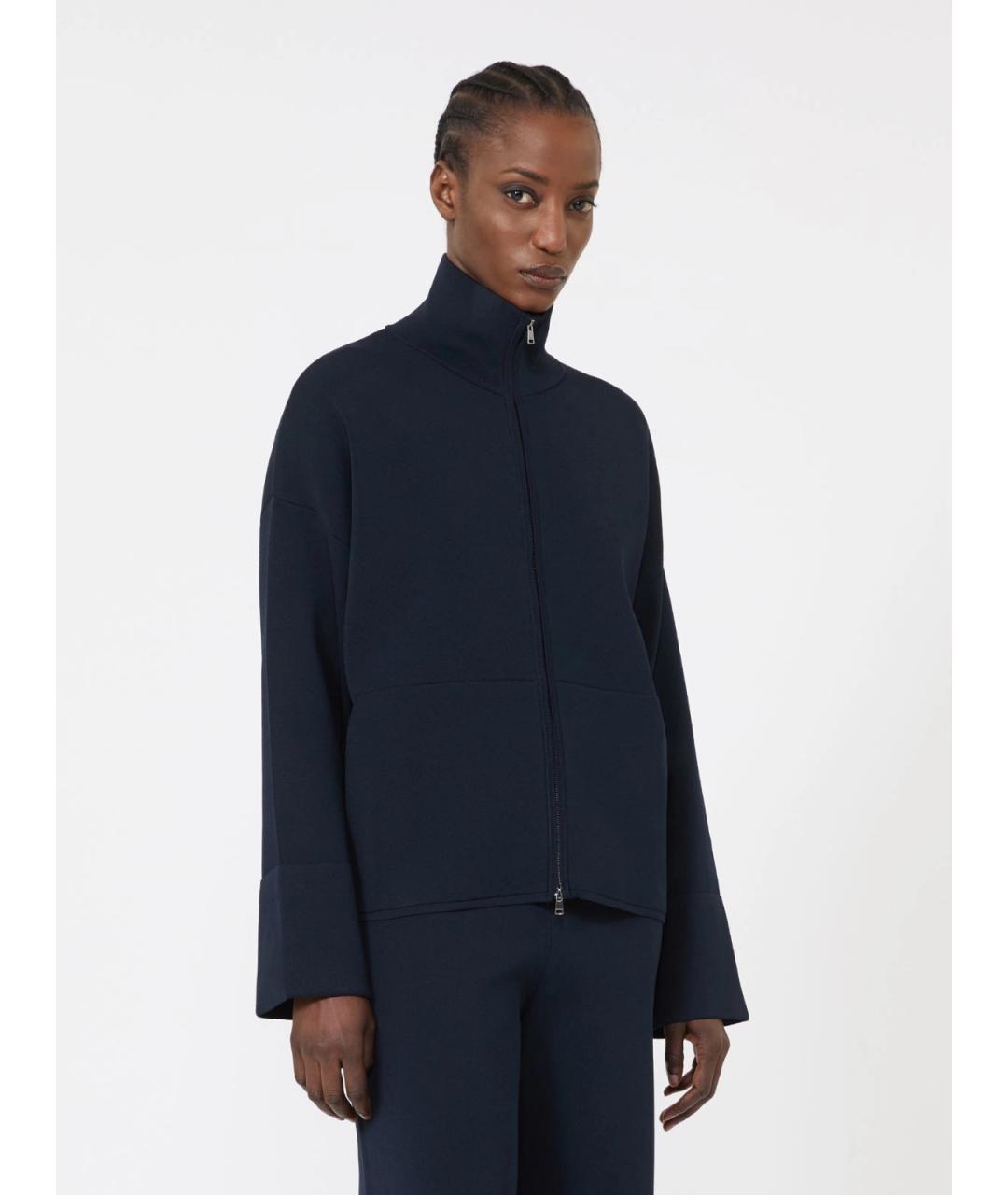 MAX MARA Синий вискозный кардиган, фото 3
