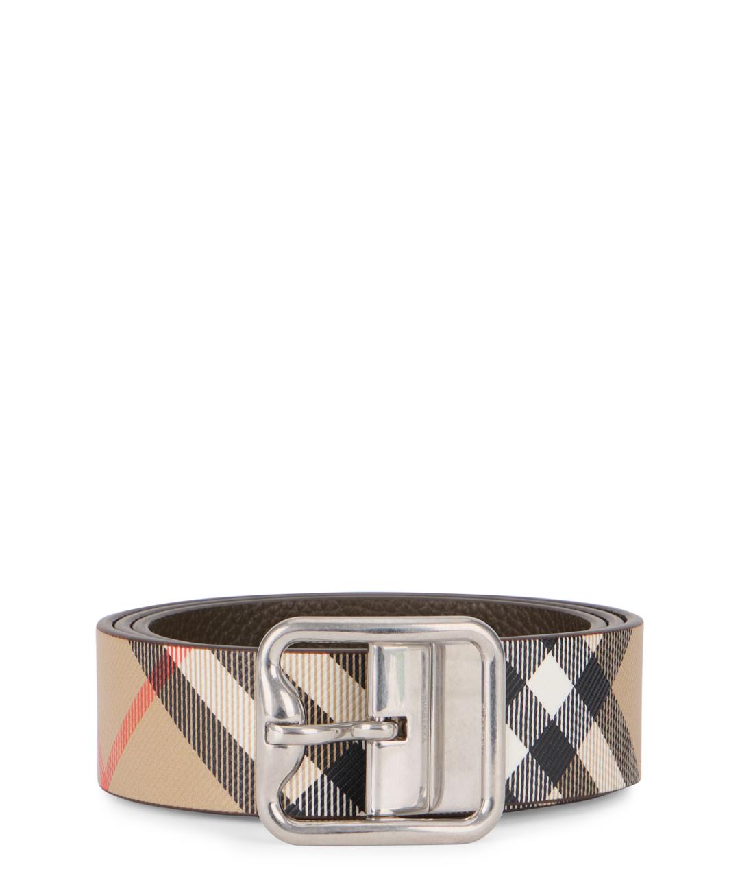 BURBERRY Бежевый ремень, фото 1
