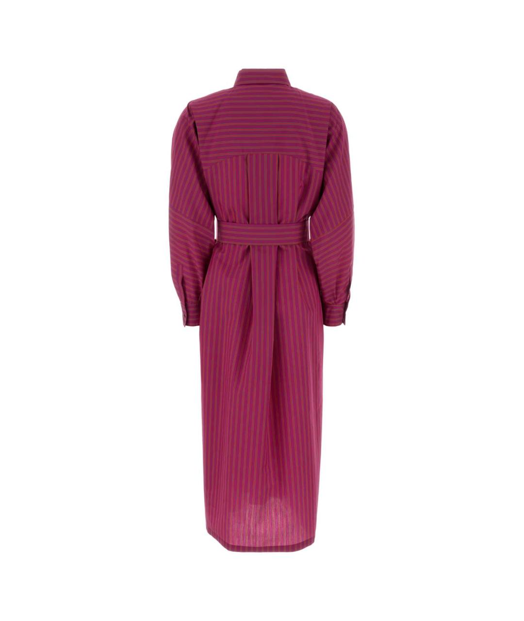 MAX MARA Фиолетовое хлопковое повседневное платье, фото 2