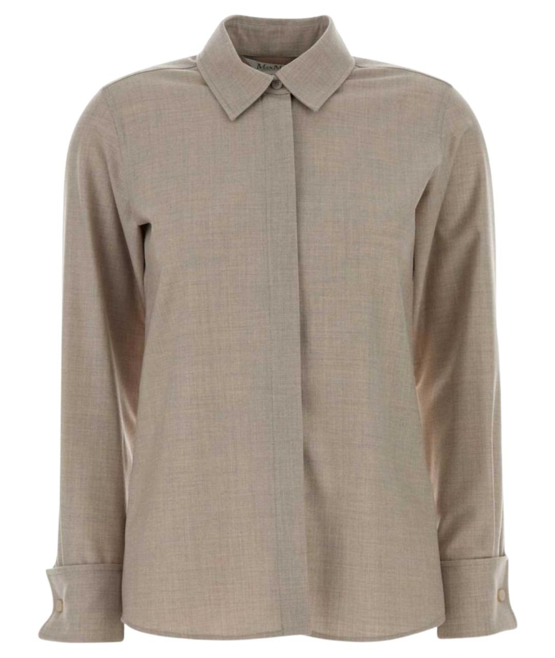 MAX MARA Серая кашемировая рубашка, фото 3