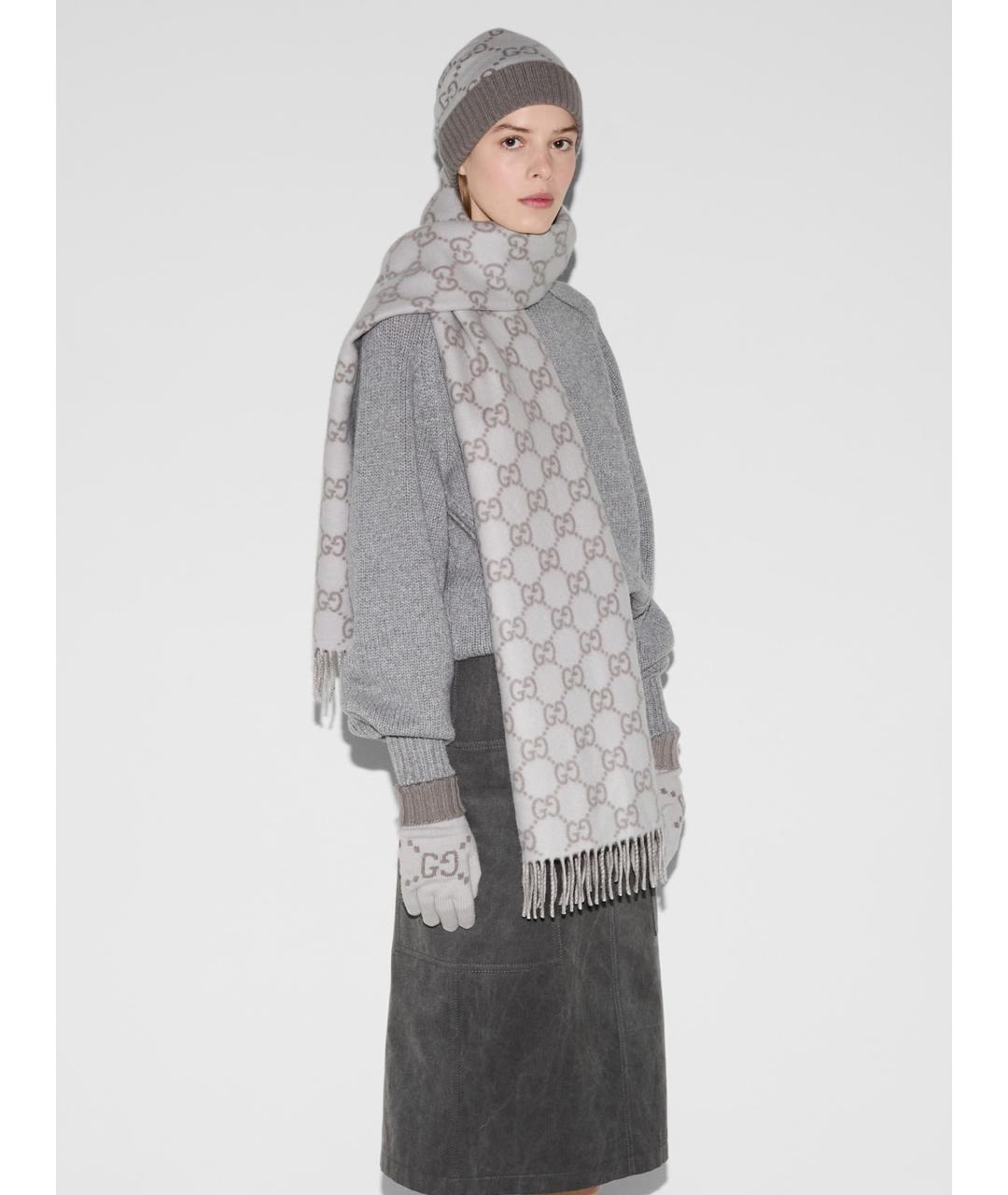 GUCCI Мульти кашемировый шарф, фото 3