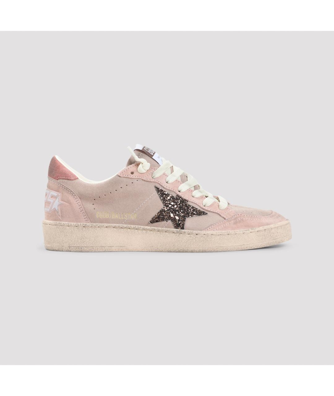GOLDEN GOOSE Розовые замшевые кеды, фото 2