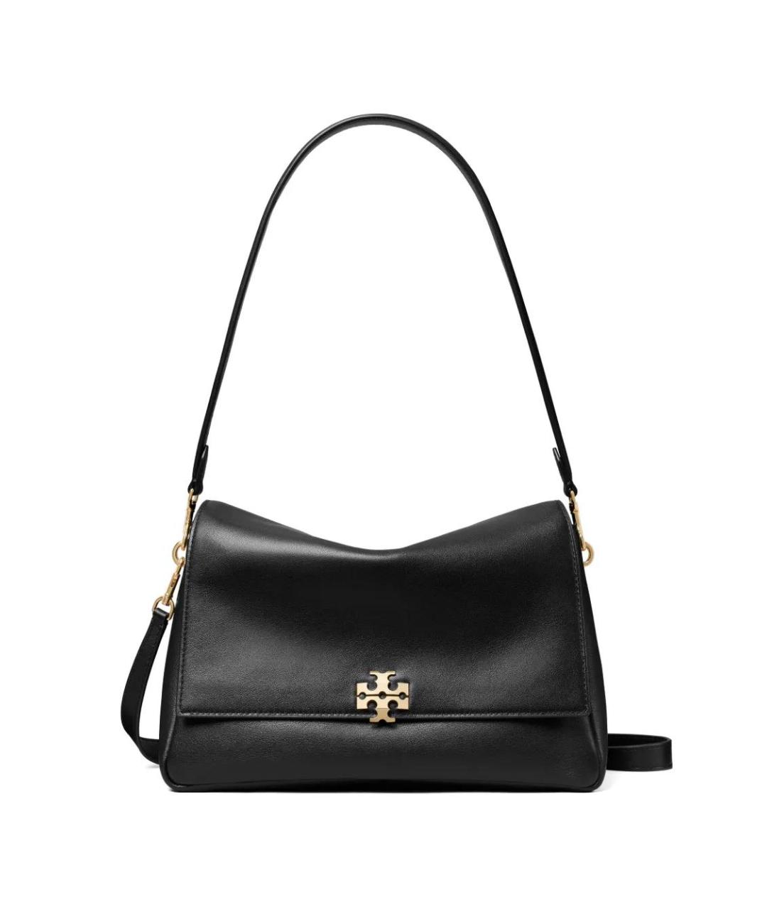 TORY BURCH Черная кожаная сумка через плечо, фото 1