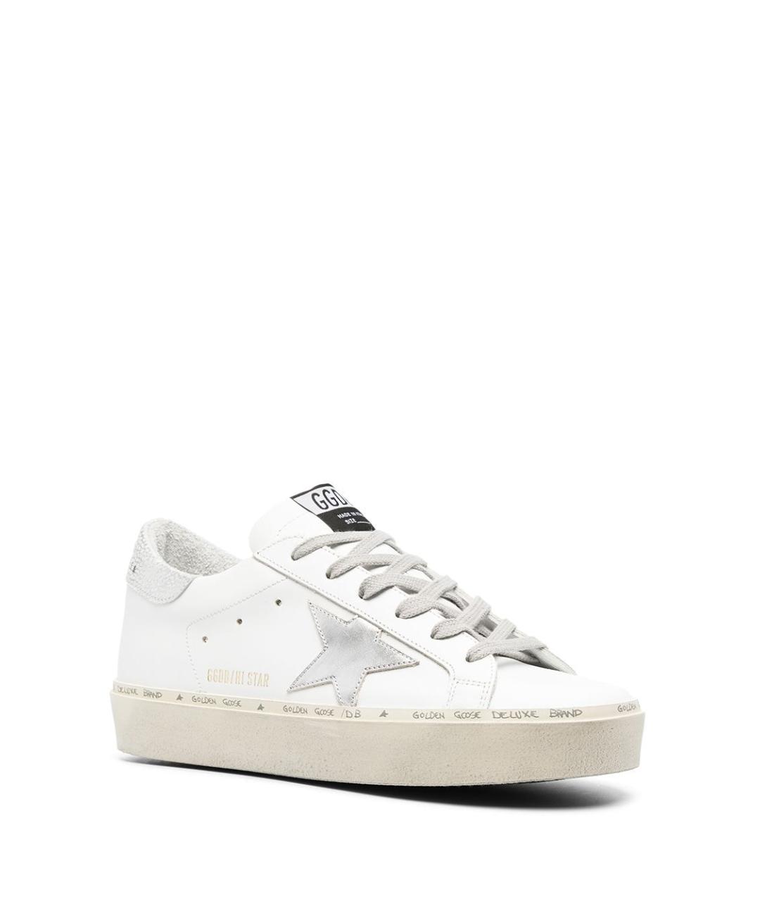 GOLDEN GOOSE Белые кожаные кеды, фото 2