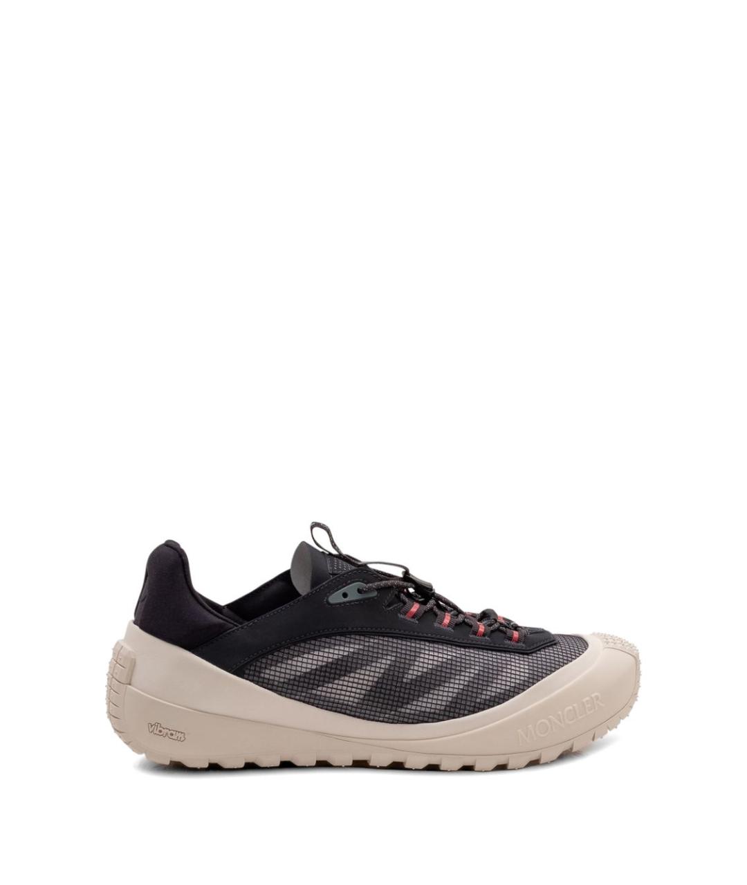 MONCLER Синие синтетические низкие кроссовки / кеды, фото 1