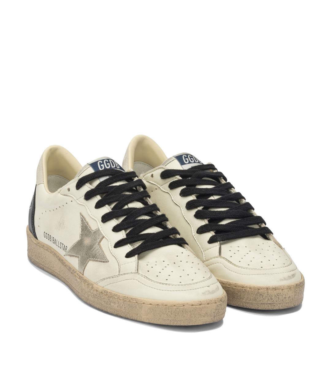 GOLDEN GOOSE Мульти кожаные низкие кроссовки / кеды, фото 2