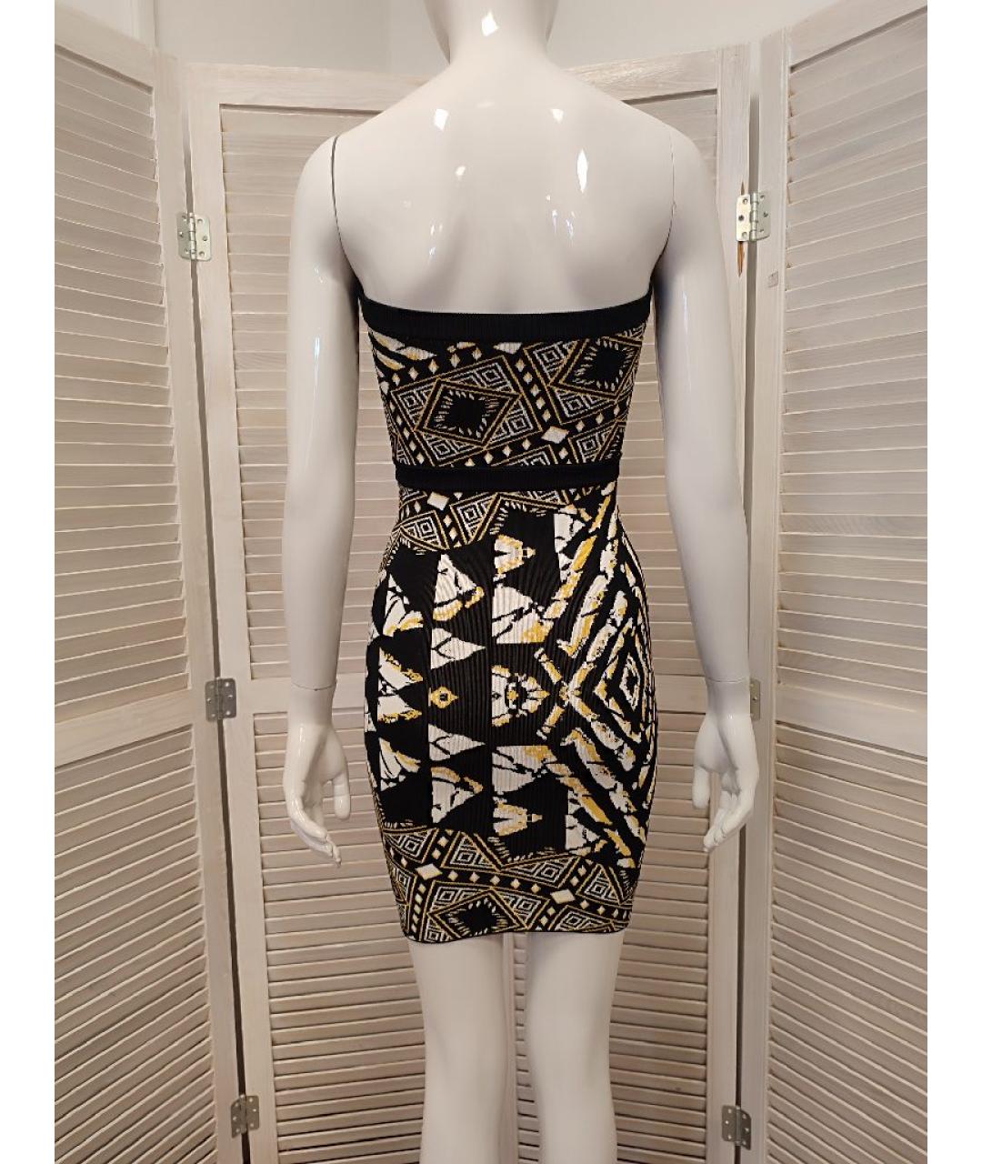 BCBG MAXAZRIA Черное вискозное коктейльное платье, фото 2