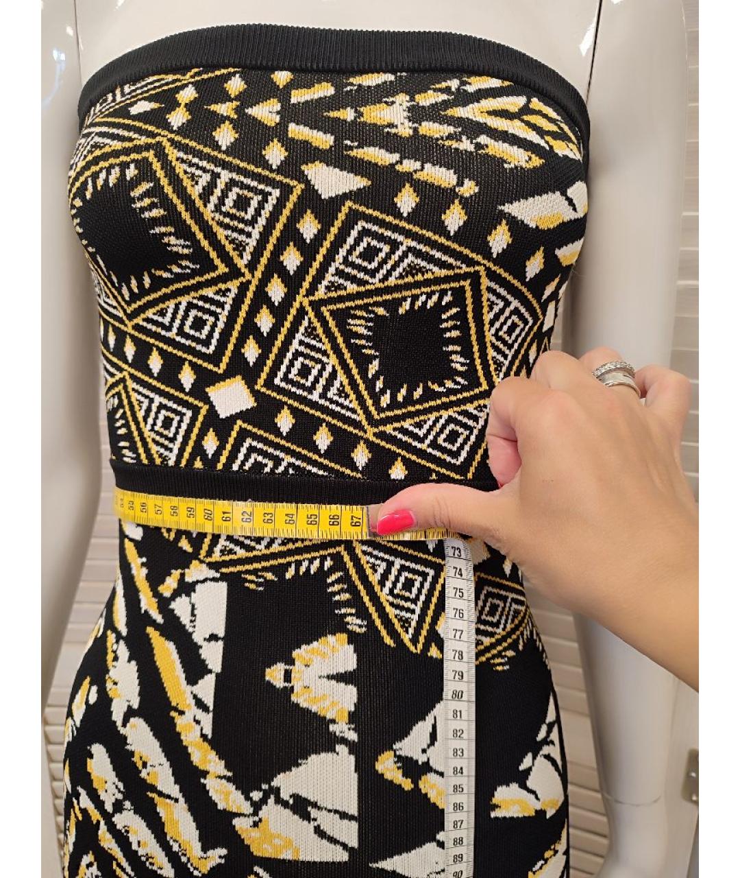 BCBG MAXAZRIA Черное вискозное коктейльное платье, фото 6