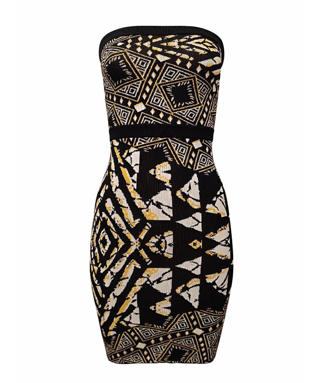 BCBG MAXAZRIA Черное вискозное коктейльное платье, фото 1