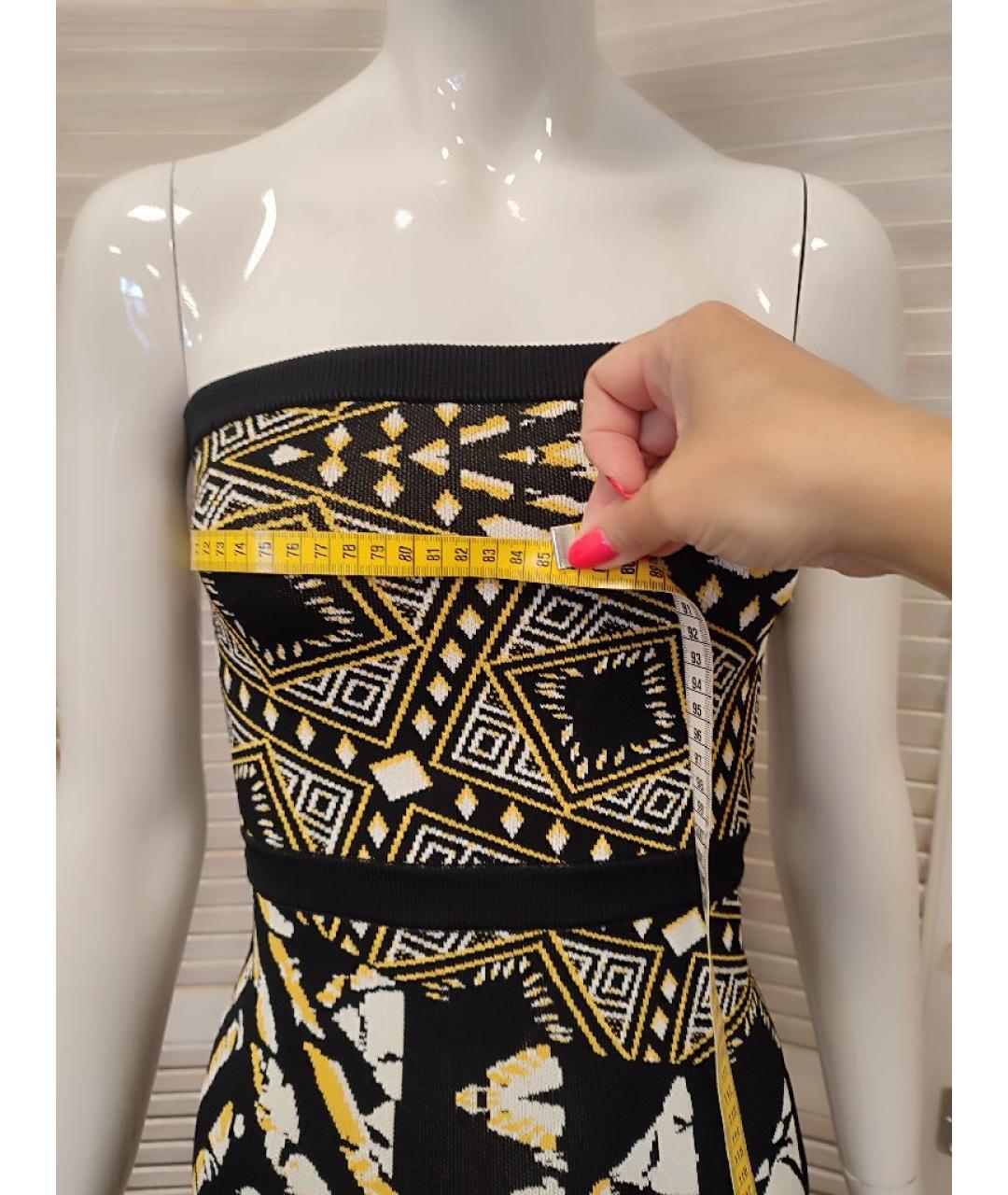 BCBG MAXAZRIA Черное вискозное коктейльное платье, фото 5