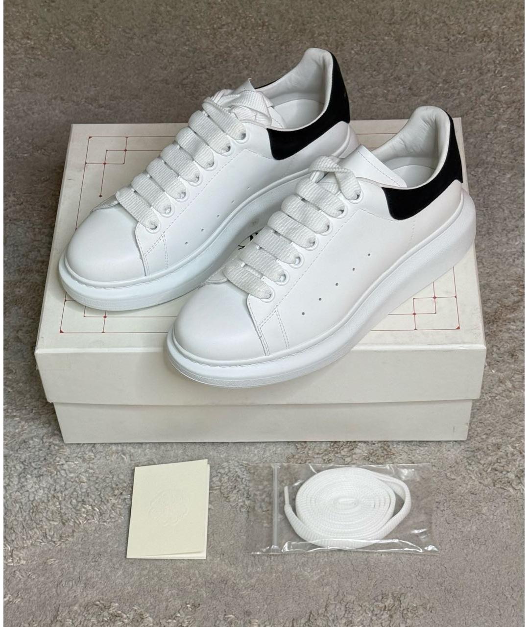 ALEXANDER MCQUEEN Белые кожаные кроссовки, фото 8