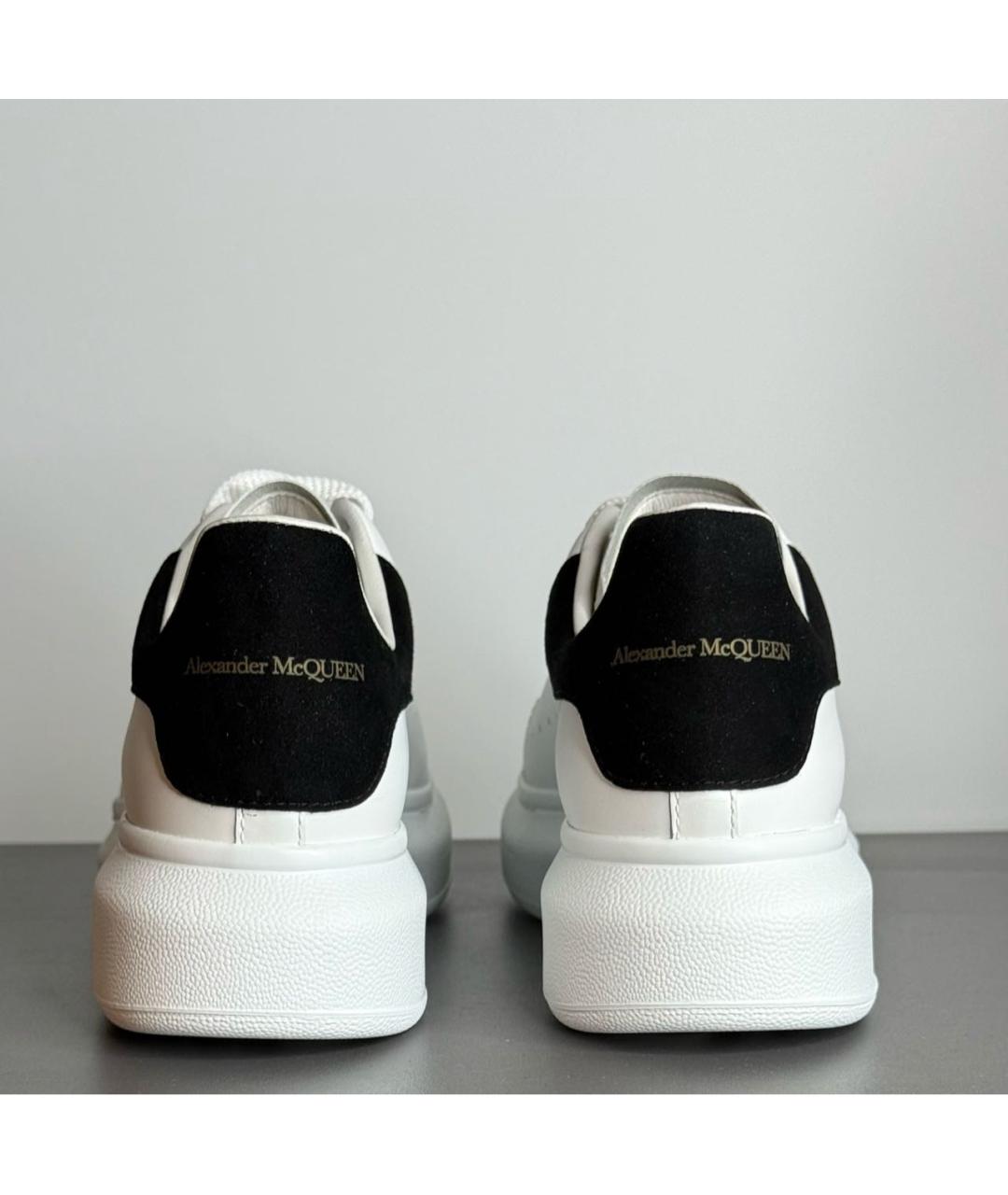 ALEXANDER MCQUEEN Белые кожаные кроссовки, фото 4