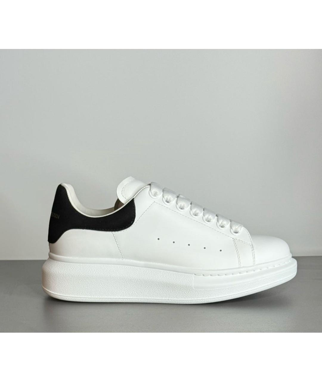 ALEXANDER MCQUEEN Белые кожаные кроссовки, фото 9