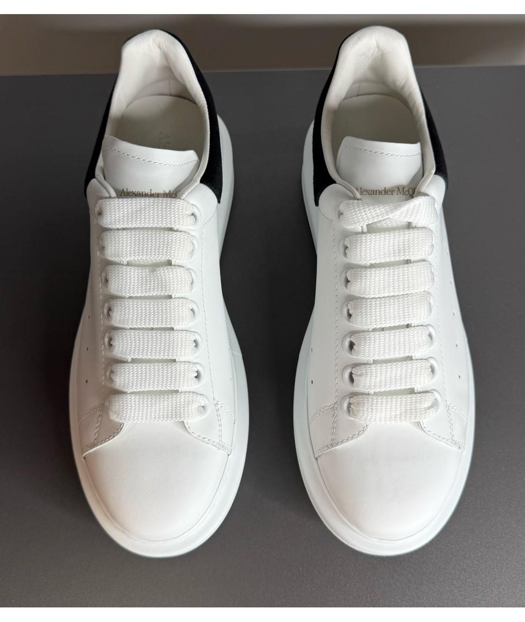ALEXANDER MCQUEEN Белые кожаные кроссовки, фото 3
