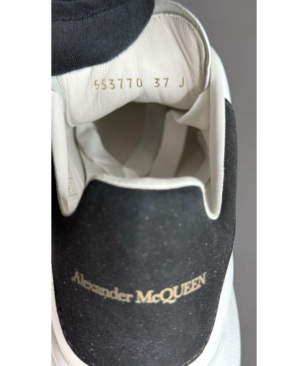 ALEXANDER MCQUEEN Белые кожаные кроссовки, фото 5