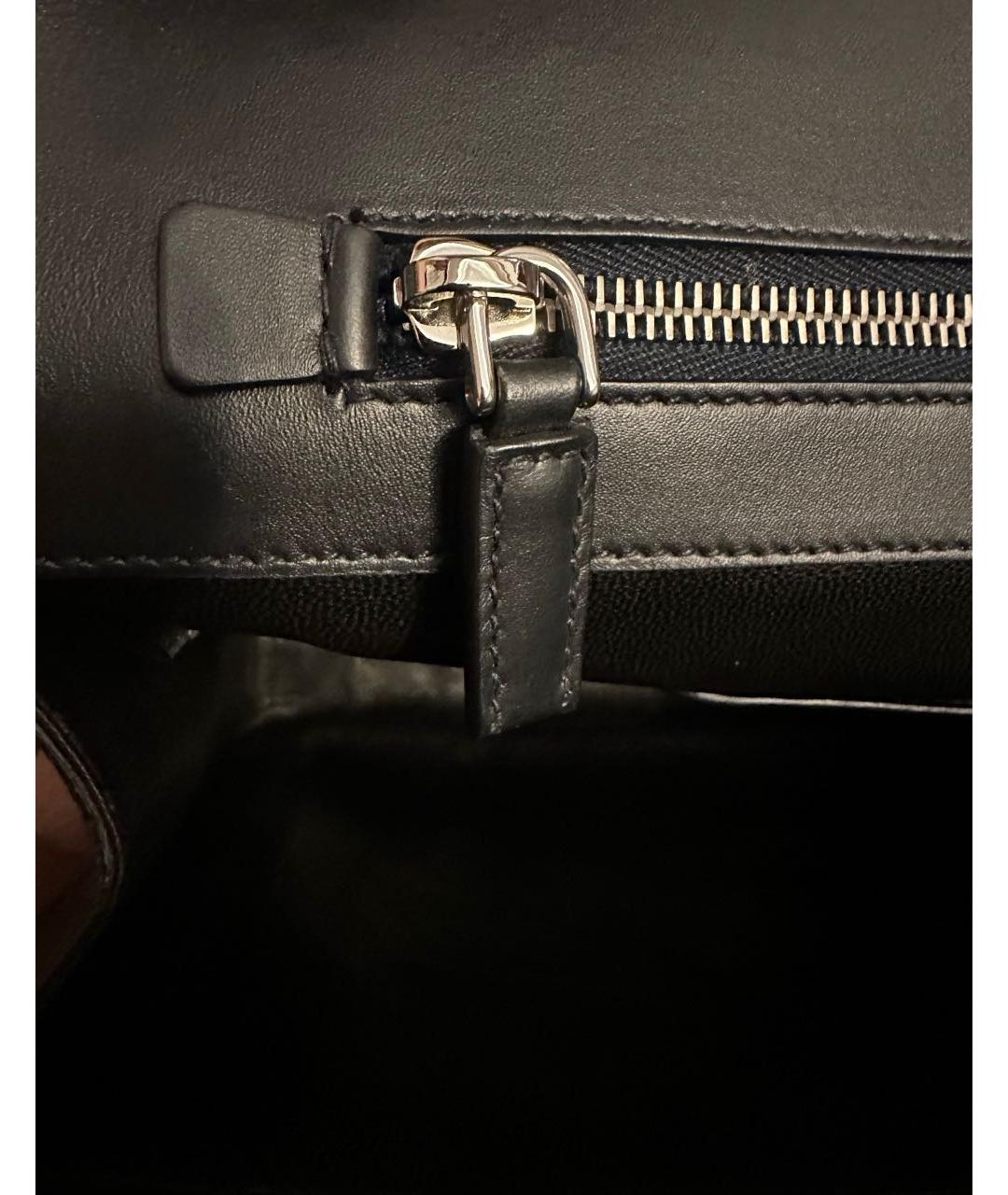 PRADA Темно-синий портфель из экзотической кожи, фото 8