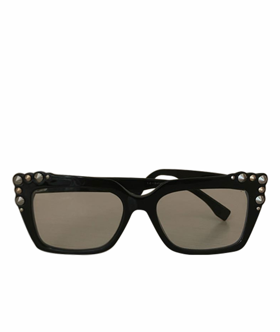 FENDI Черные пластиковые солнцезащитные очки, фото 1