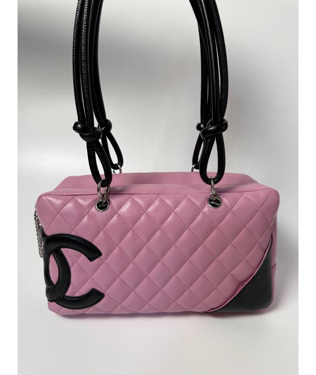 CHANEL Розовая кожаная сумка тоут, фото 9