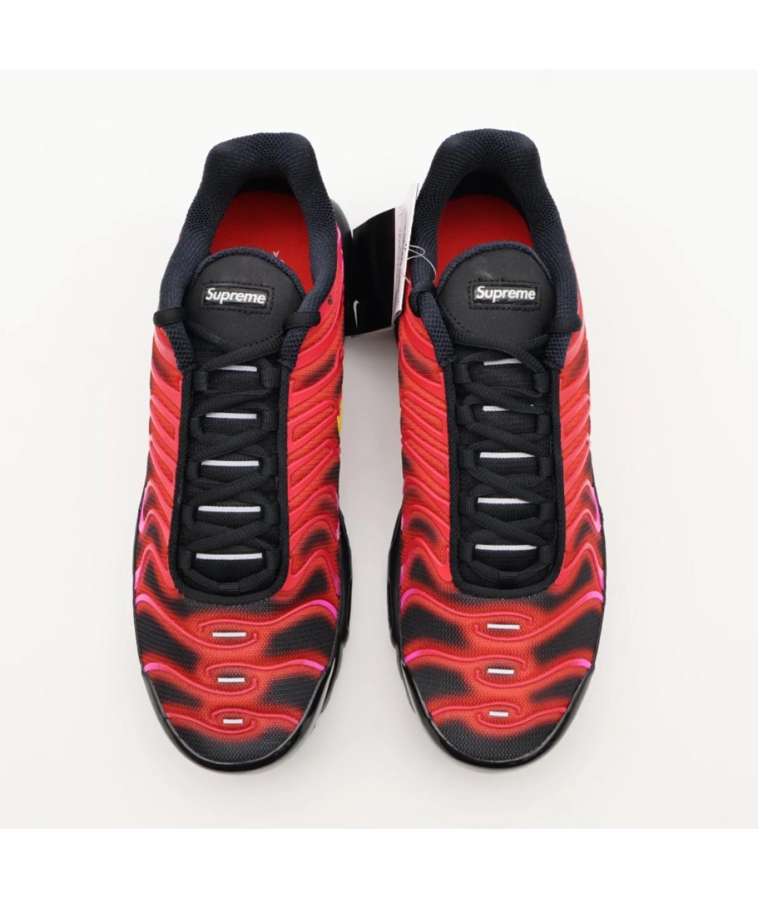 NIKE Красные синтетические низкие кроссовки / кеды, фото 3