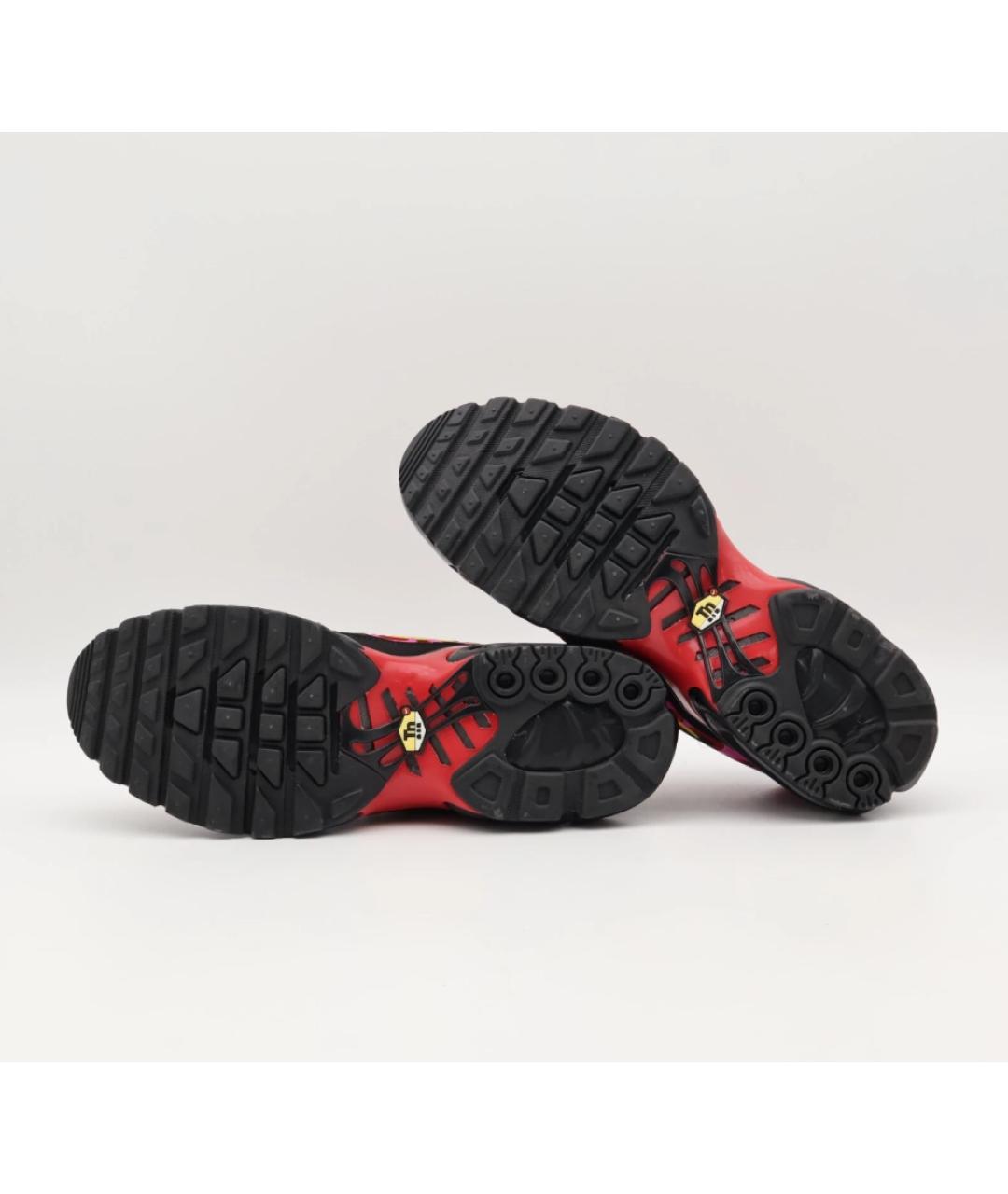 NIKE Красные синтетические низкие кроссовки / кеды, фото 5