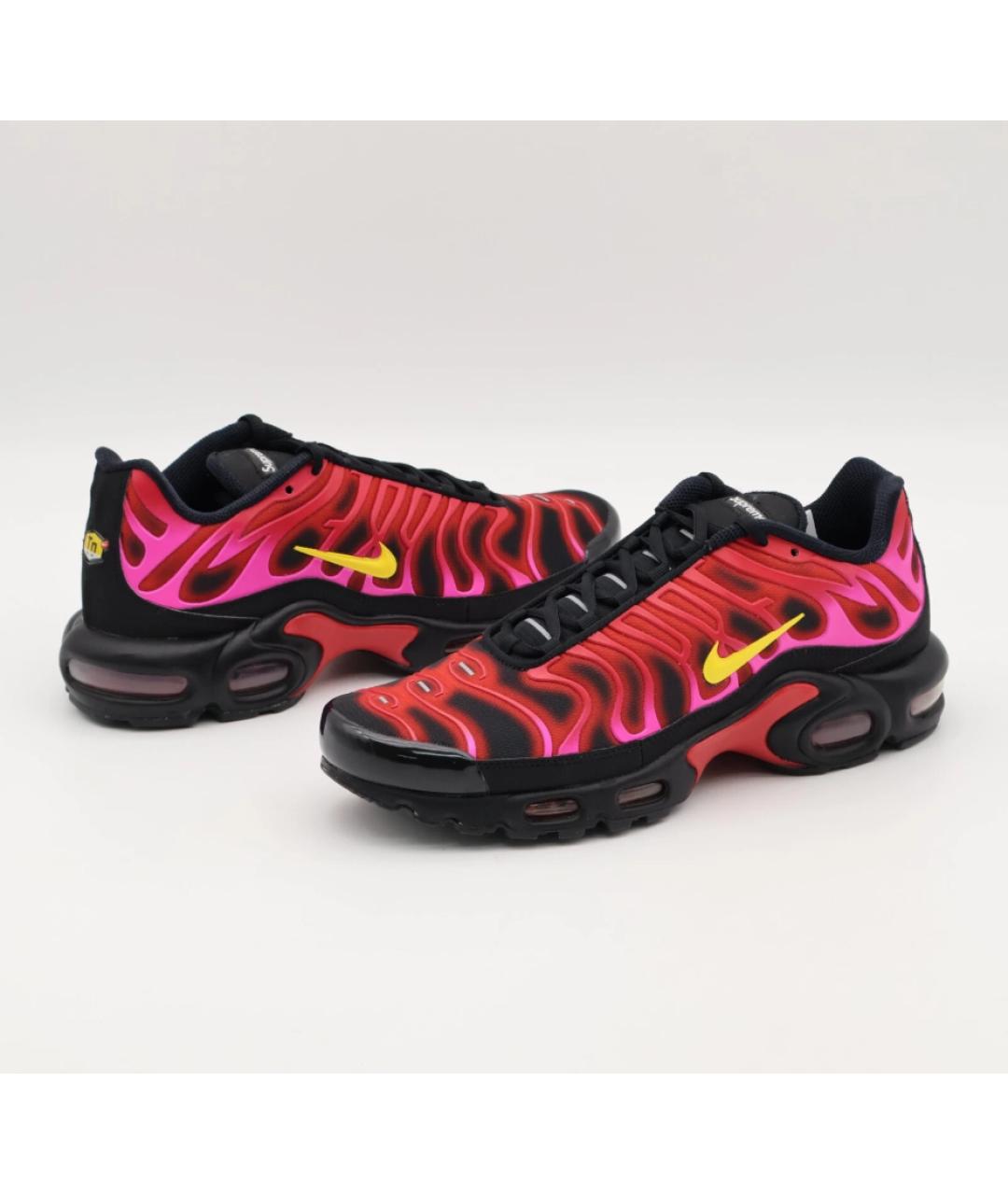 NIKE Красные синтетические низкие кроссовки / кеды, фото 2