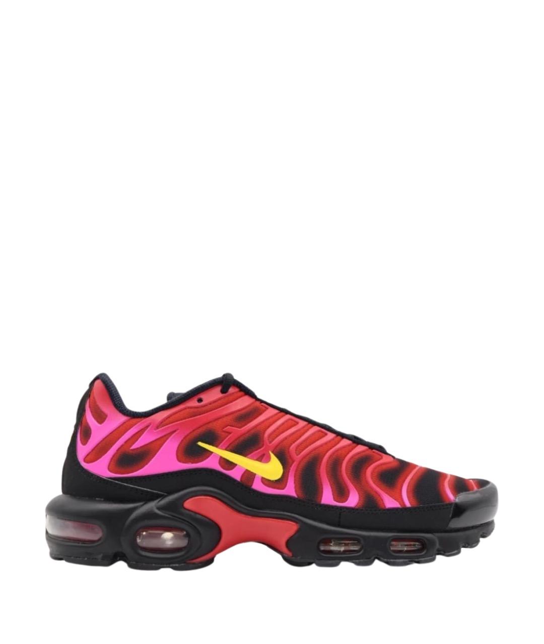 NIKE Красные синтетические низкие кроссовки / кеды, фото 1