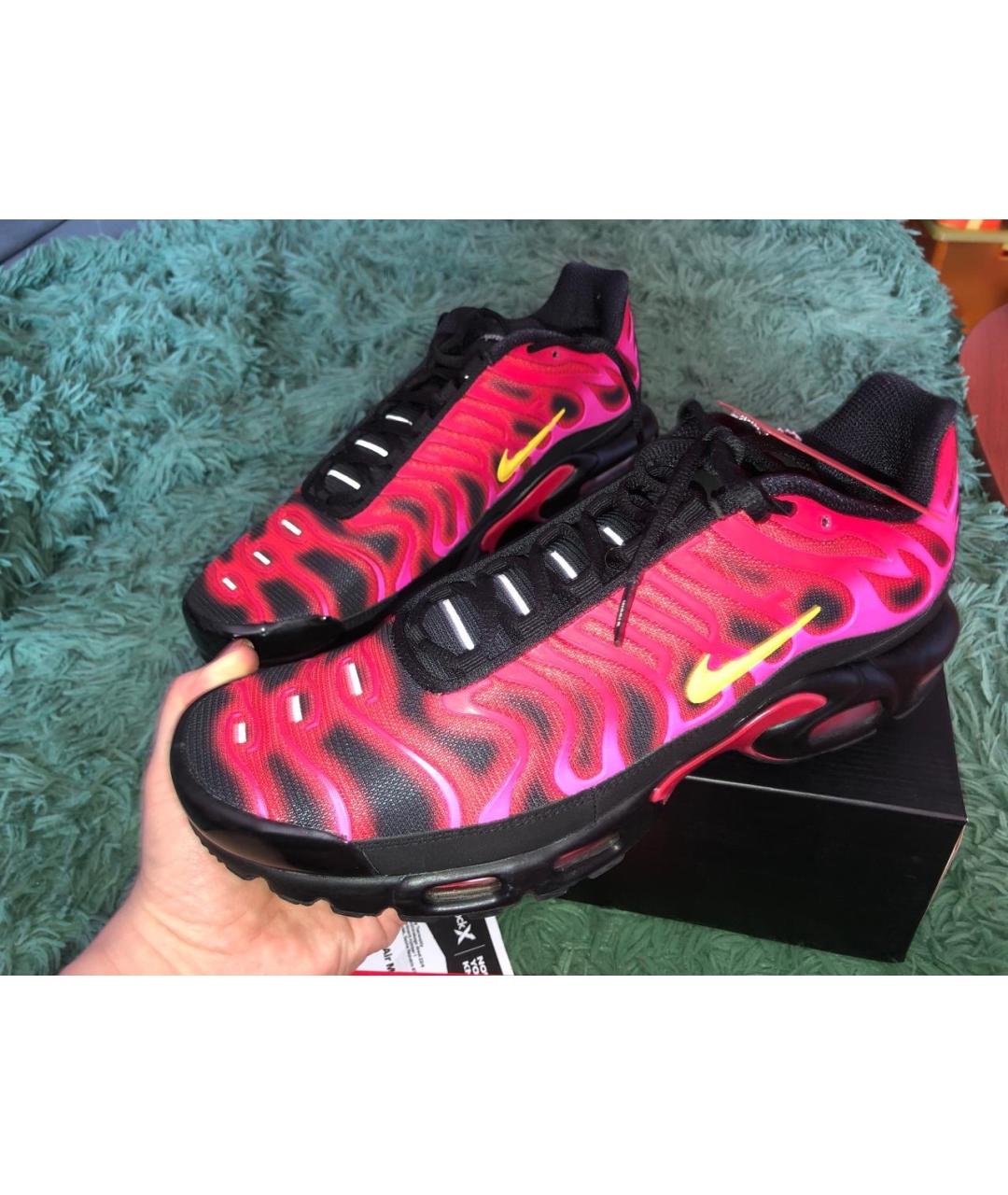 NIKE Красные синтетические низкие кроссовки / кеды, фото 8