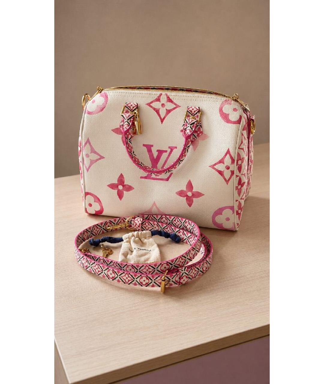 LOUIS VUITTON Розовая сумка с короткими ручками, фото 4