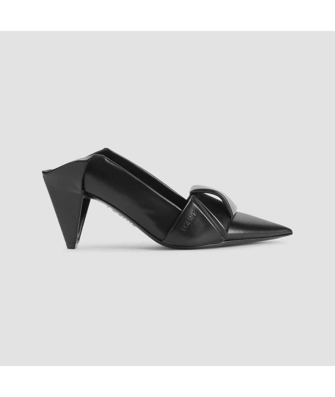 LOEWE Черные кожаные туфли, фото 3