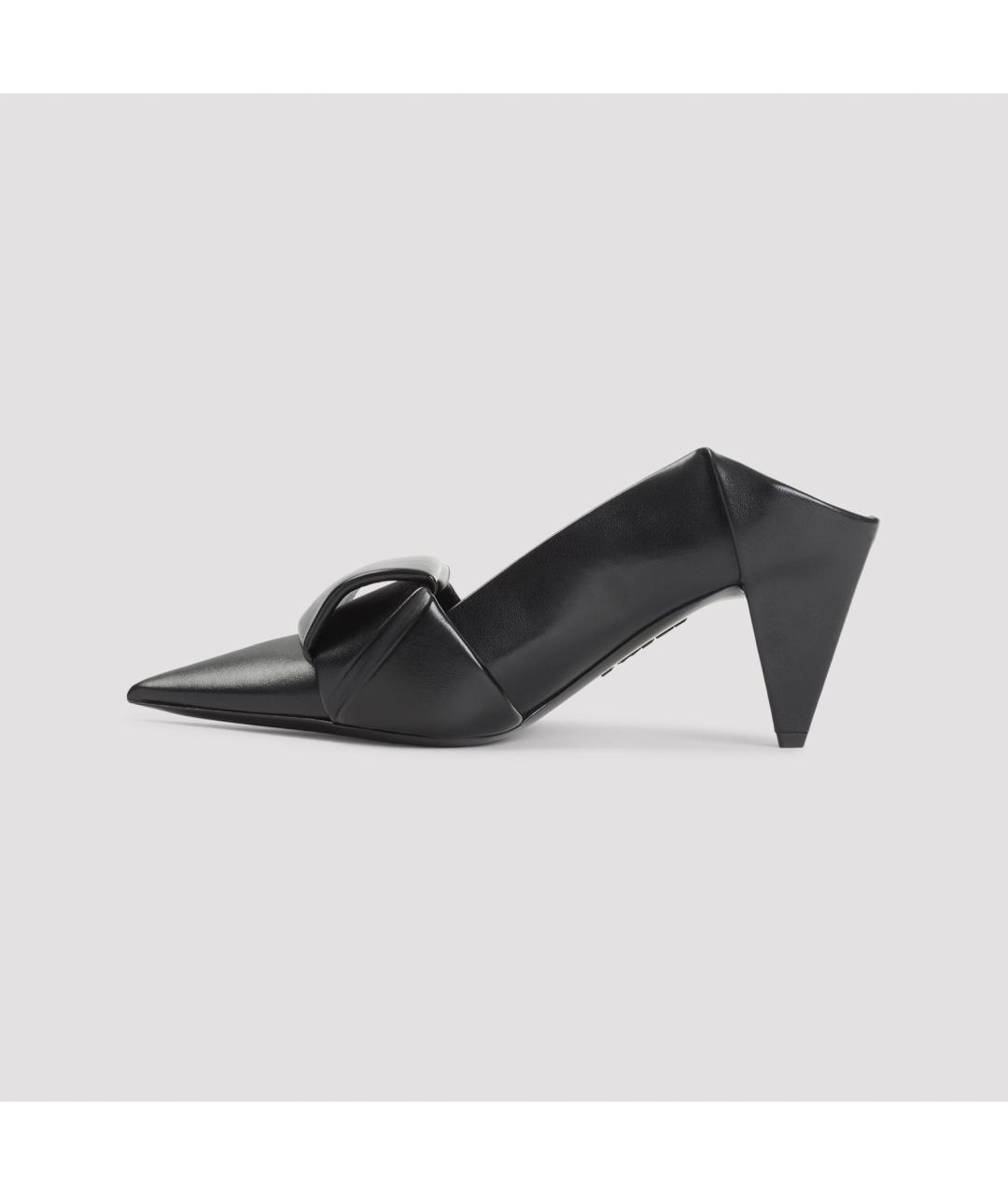 LOEWE Черные кожаные туфли, фото 4