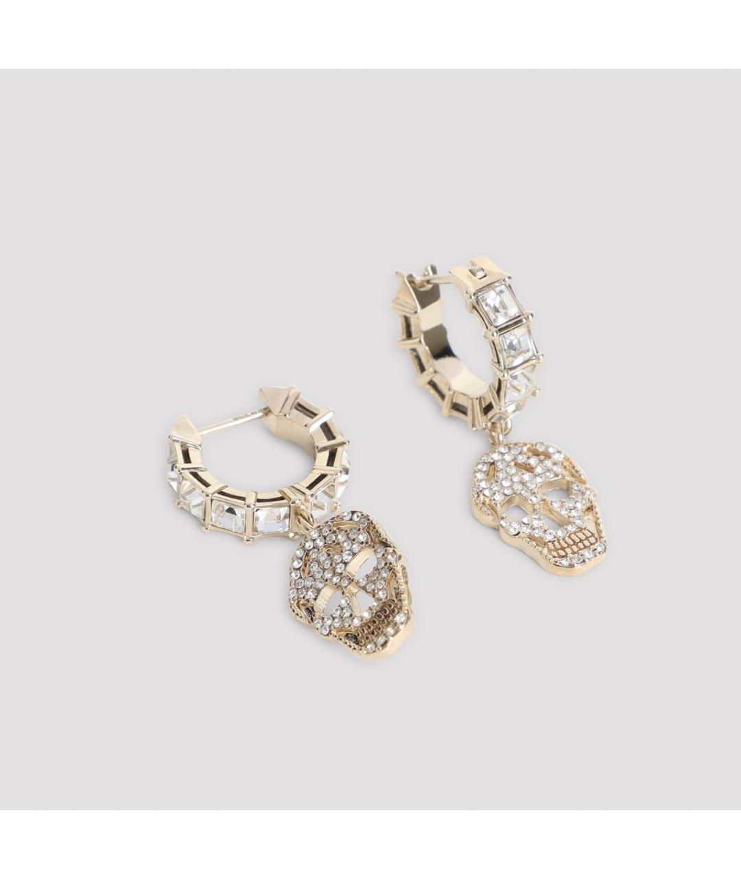 ALEXANDER MCQUEEN Золотые латунные серьги, фото 3