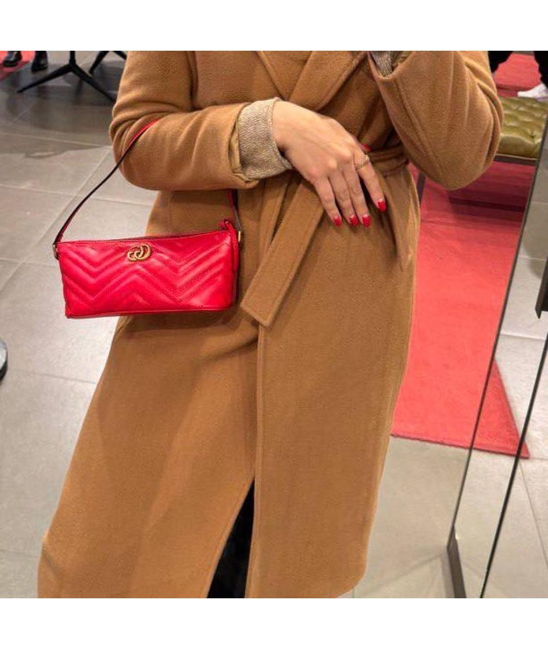 GUCCI Красная кожаная сумка с короткими ручками, фото 5