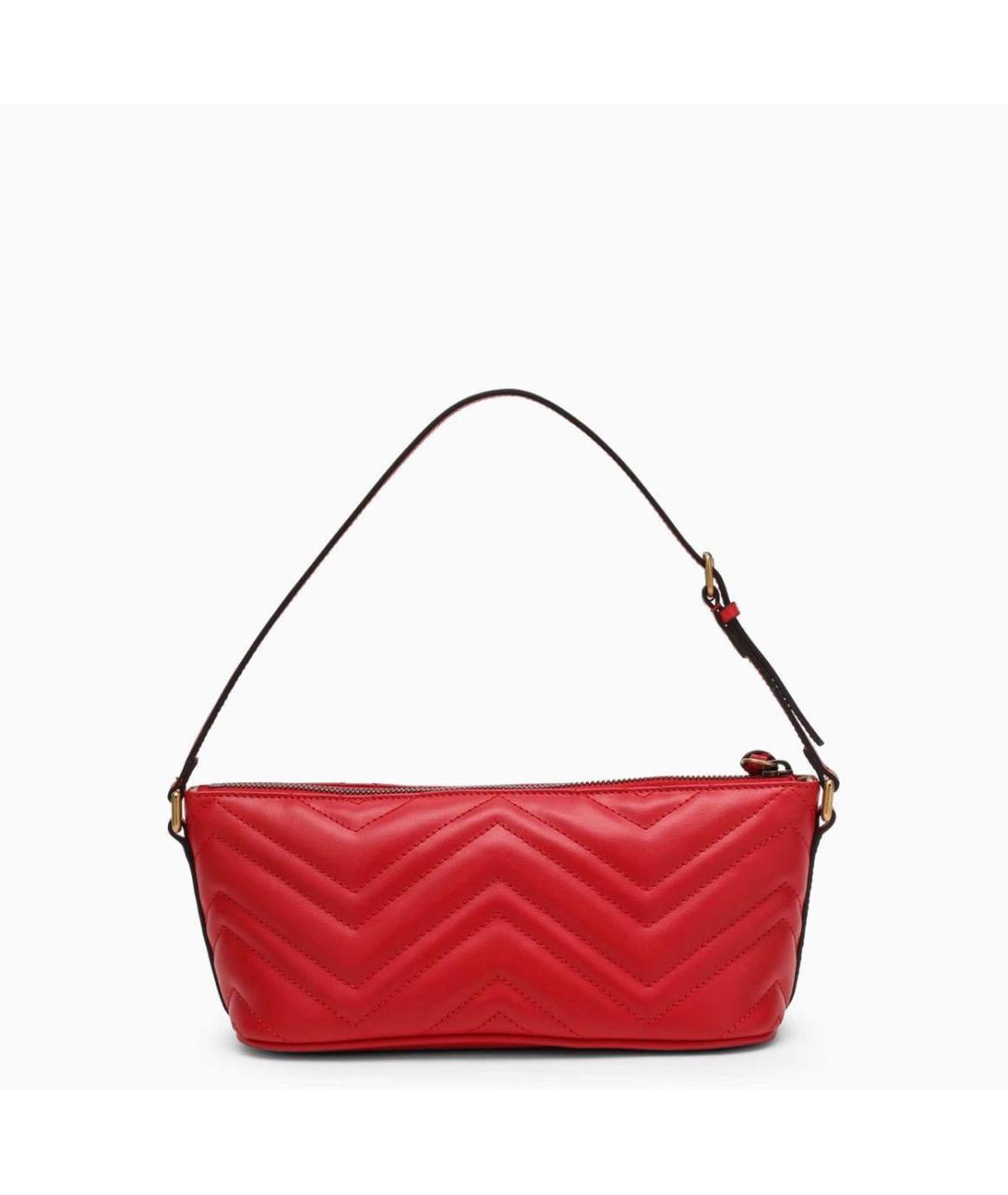 GUCCI Красная кожаная сумка с короткими ручками, фото 3