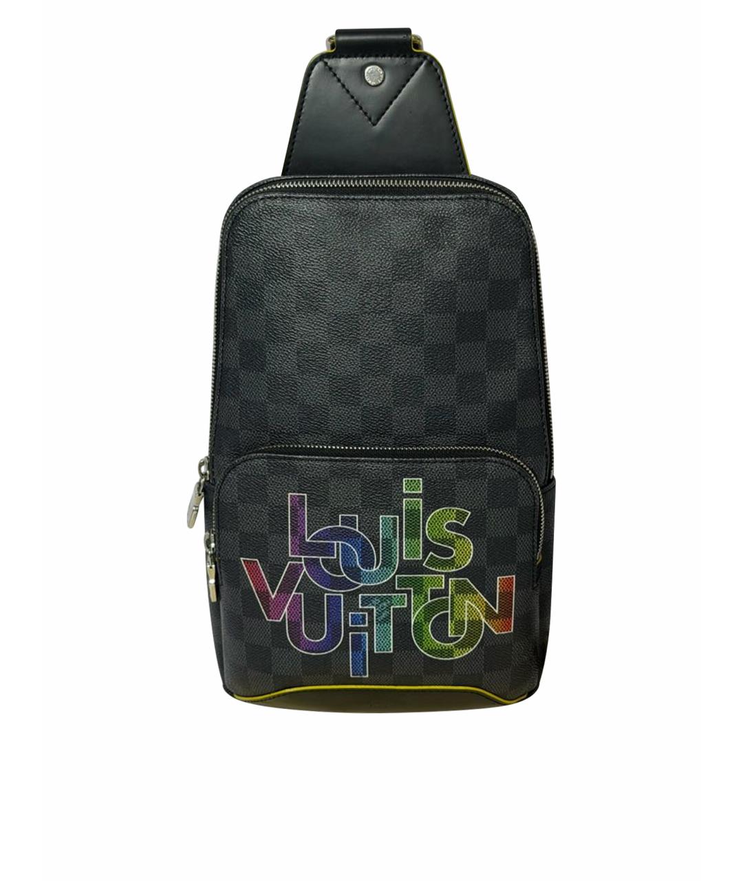 LOUIS VUITTON Черный рюкзак, фото 1