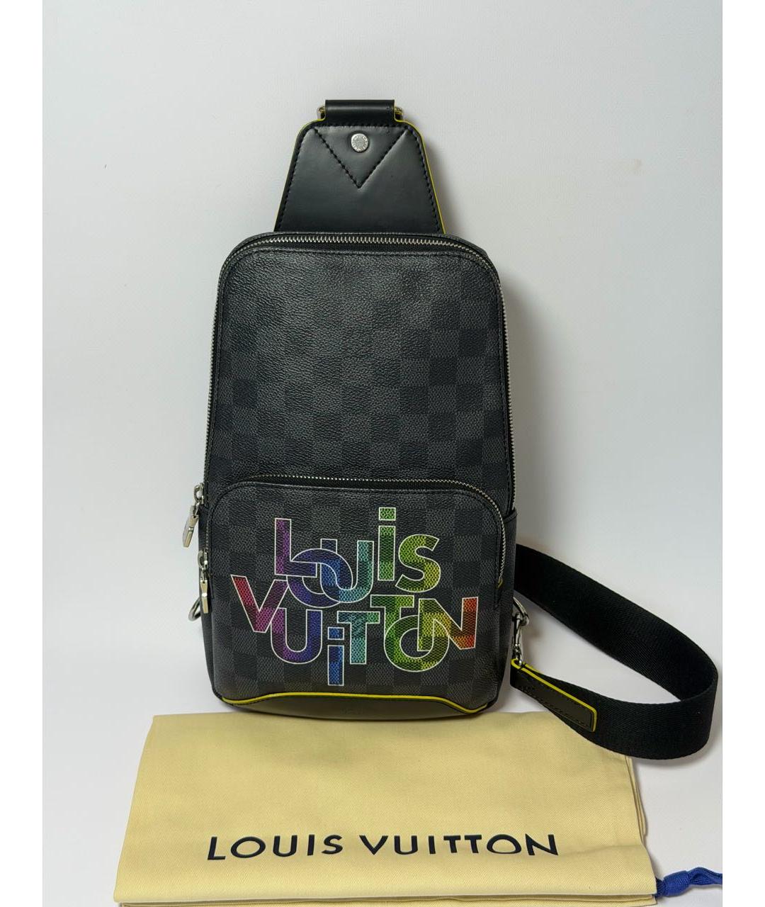 LOUIS VUITTON Черный рюкзак, фото 9