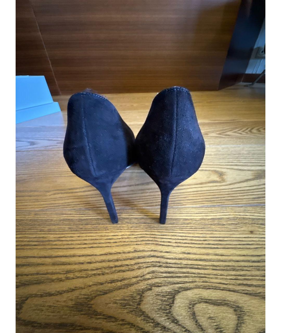 MANOLO BLAHNIK Коричневые замшевые туфли, фото 4