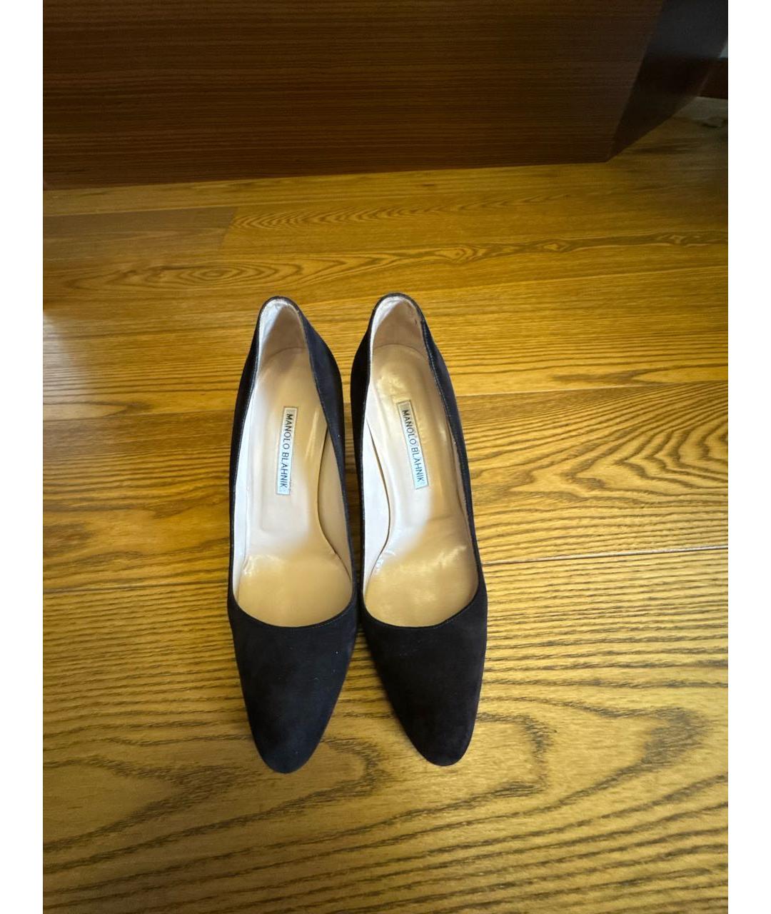 MANOLO BLAHNIK Коричневые замшевые туфли, фото 2