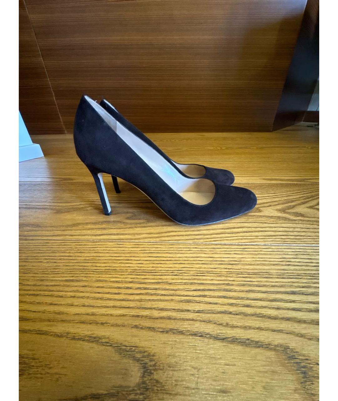 MANOLO BLAHNIK Коричневые замшевые туфли, фото 9
