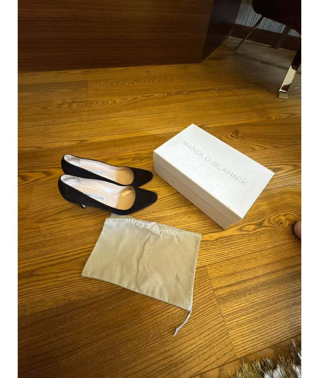 MANOLO BLAHNIK Коричневые замшевые туфли, фото 7