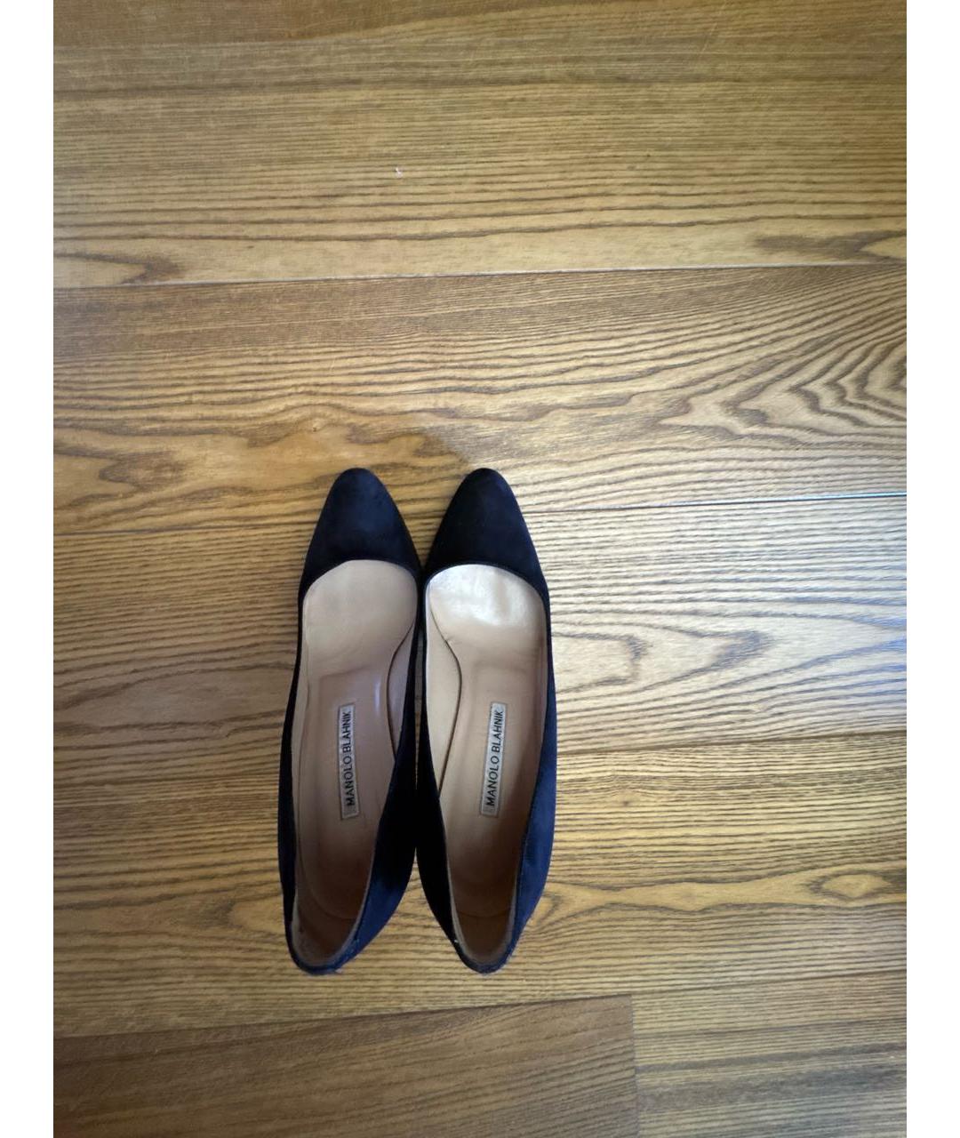 MANOLO BLAHNIK Коричневые замшевые туфли, фото 3