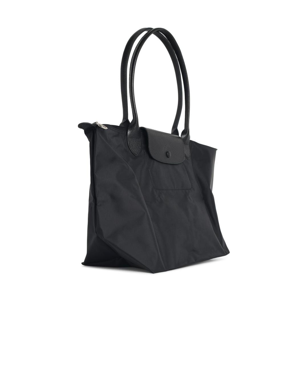 LONGCHAMP Черная синтетическая сумка тоут, фото 2