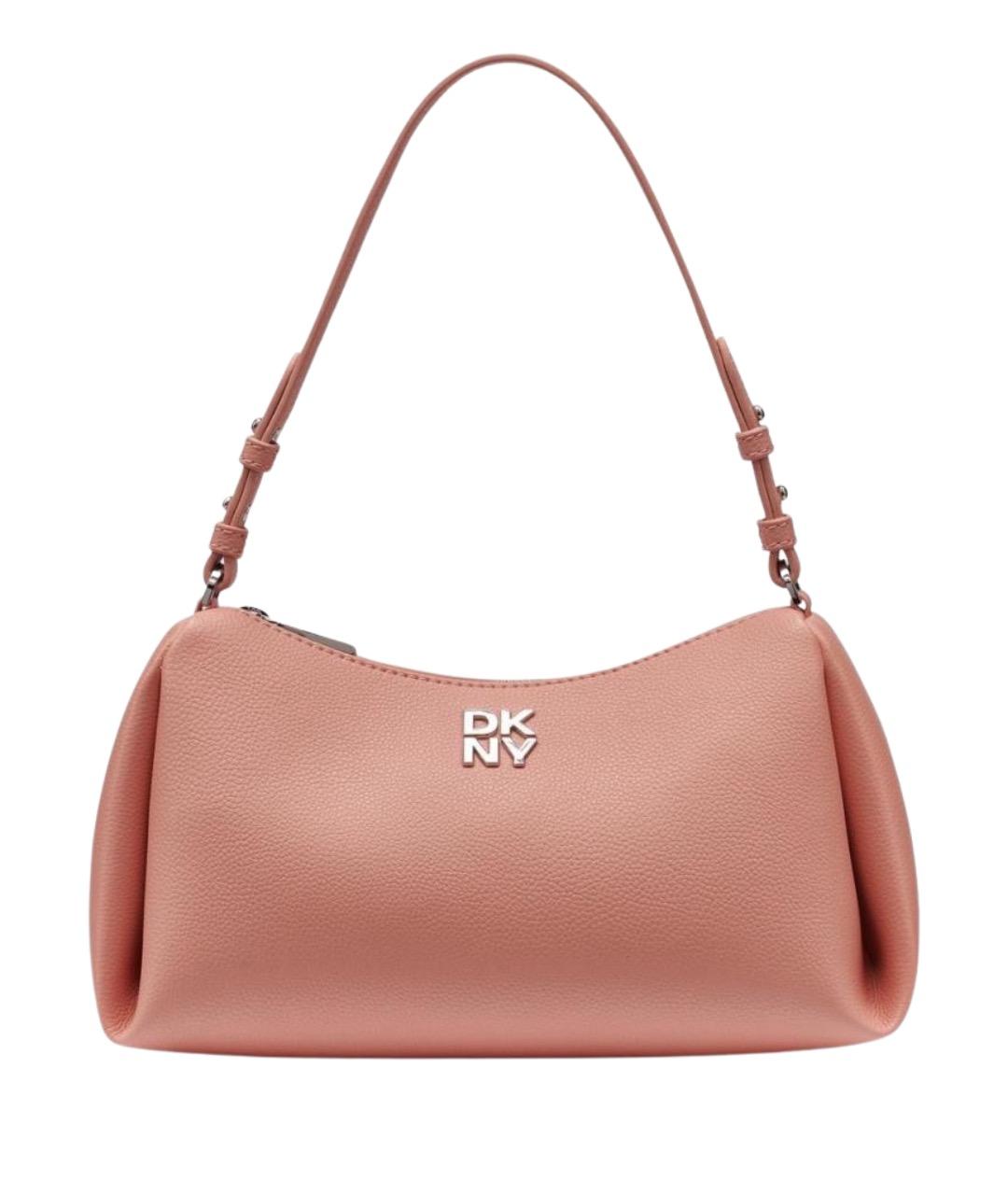 DKNY Розовая сумка через плечо из искусственной кожи, фото 1