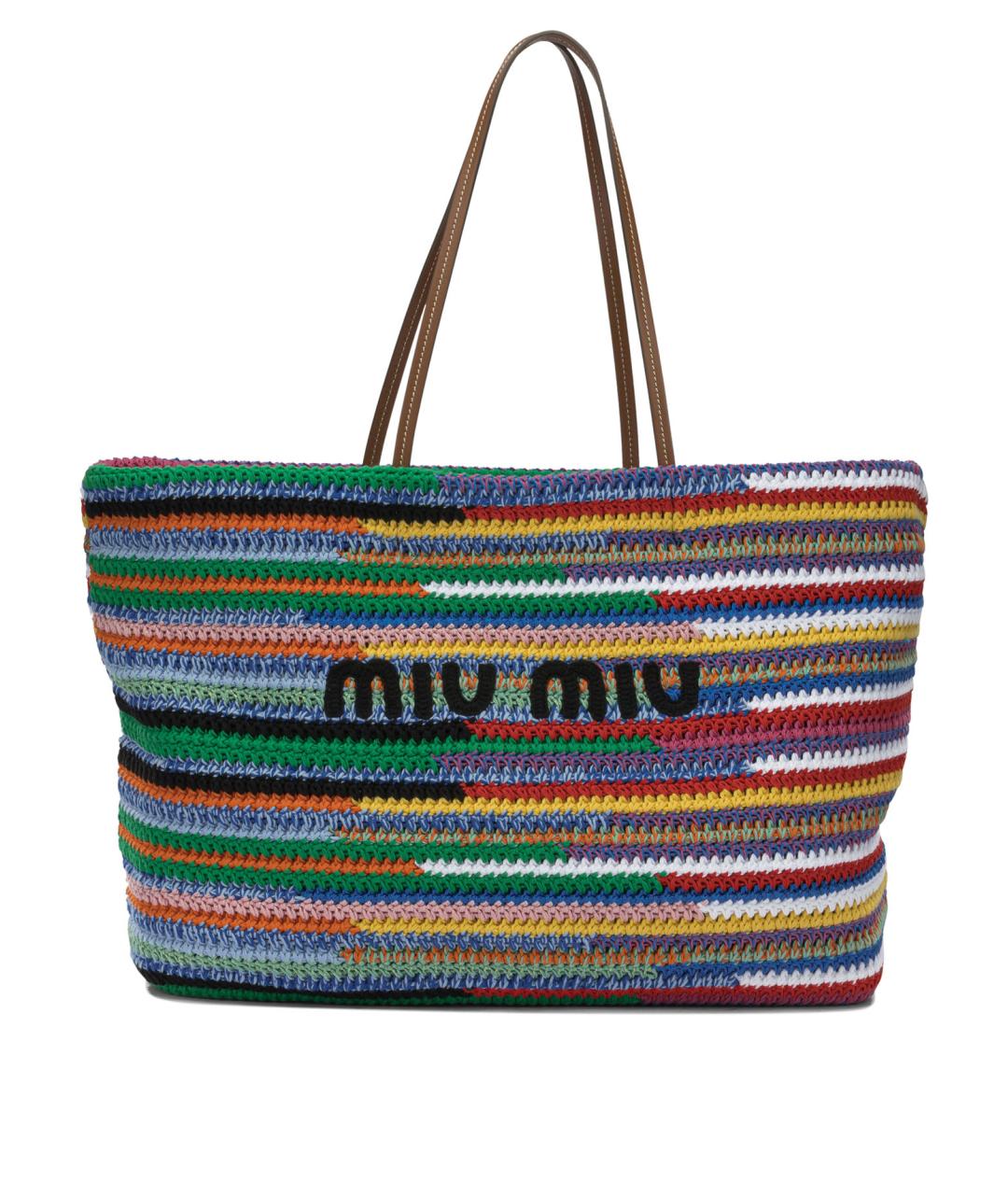 MIU MIU Мульти хлопковая сумка тоут, фото 1