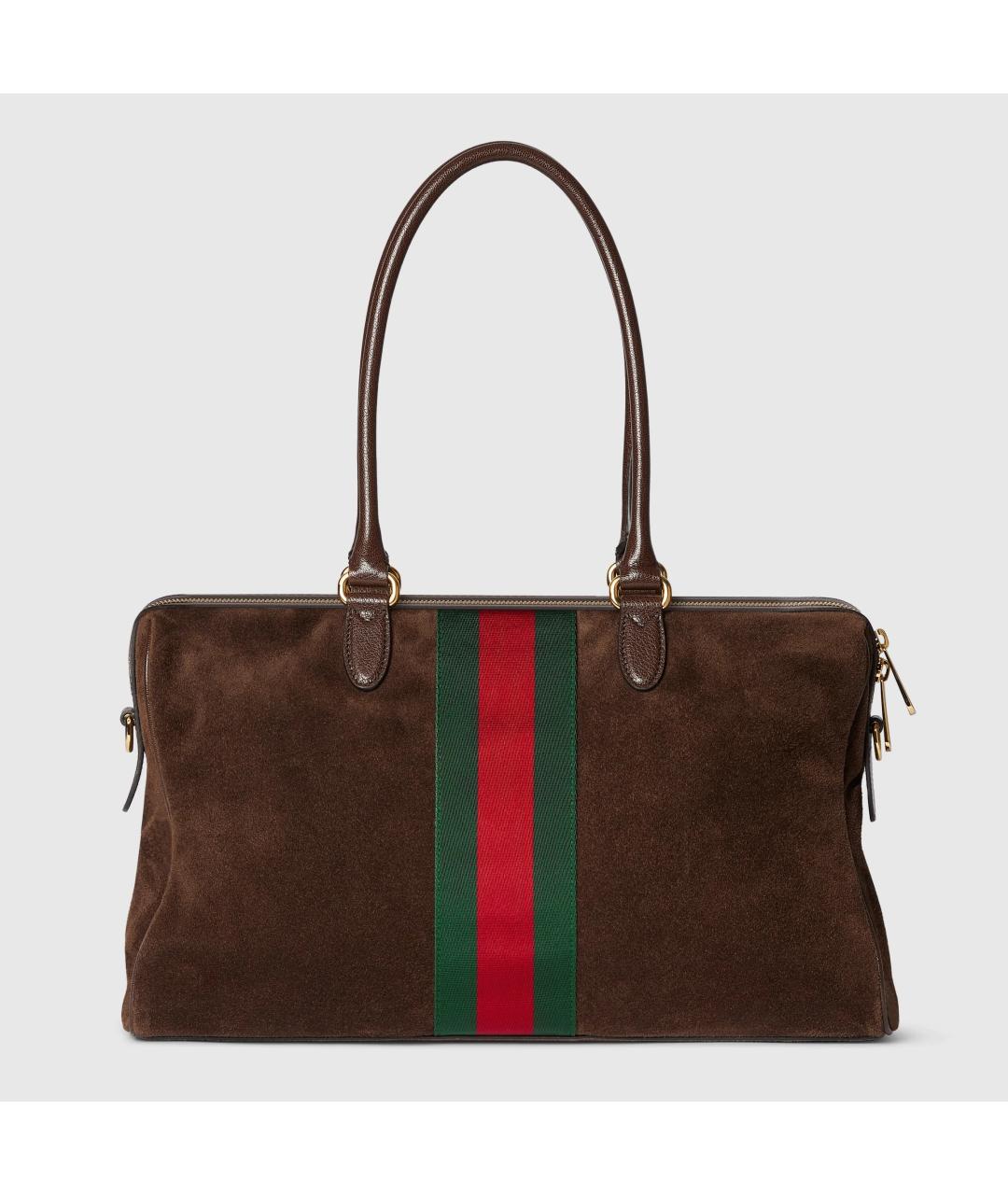 GUCCI Коричневая замшевая сумка через плечо, фото 3