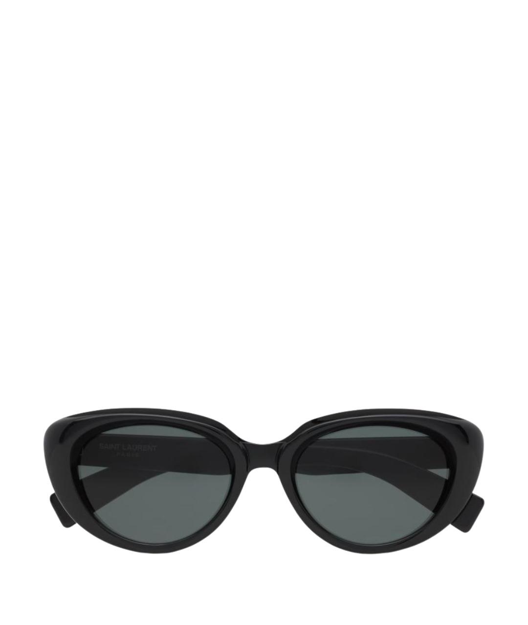 SAINT LAURENT Черные пластиковые солнцезащитные очки, фото 1