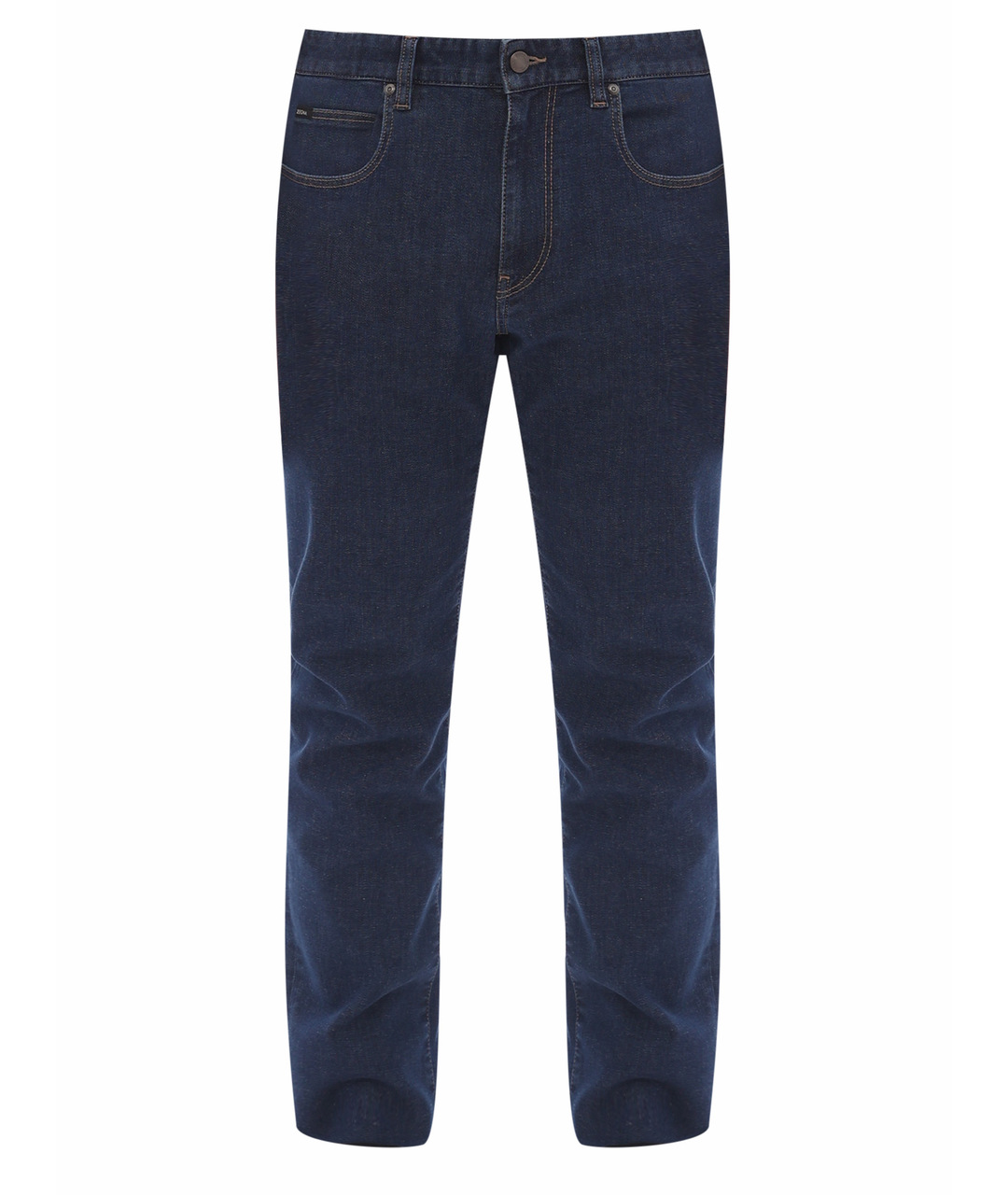 ERMENEGILDO ZEGNA Синие хлопковые прямые джинсы, фото 1
